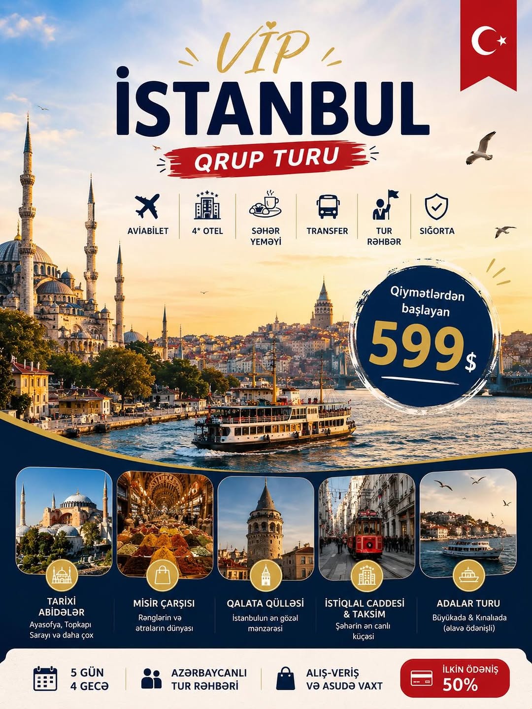 VİP İSTANBUL QRUP TURU
