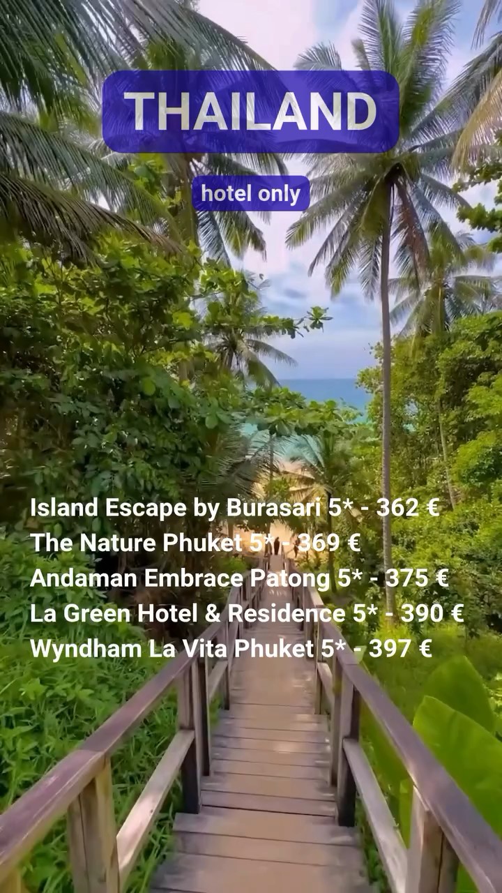 Thailand ✨ Yalnız otel !