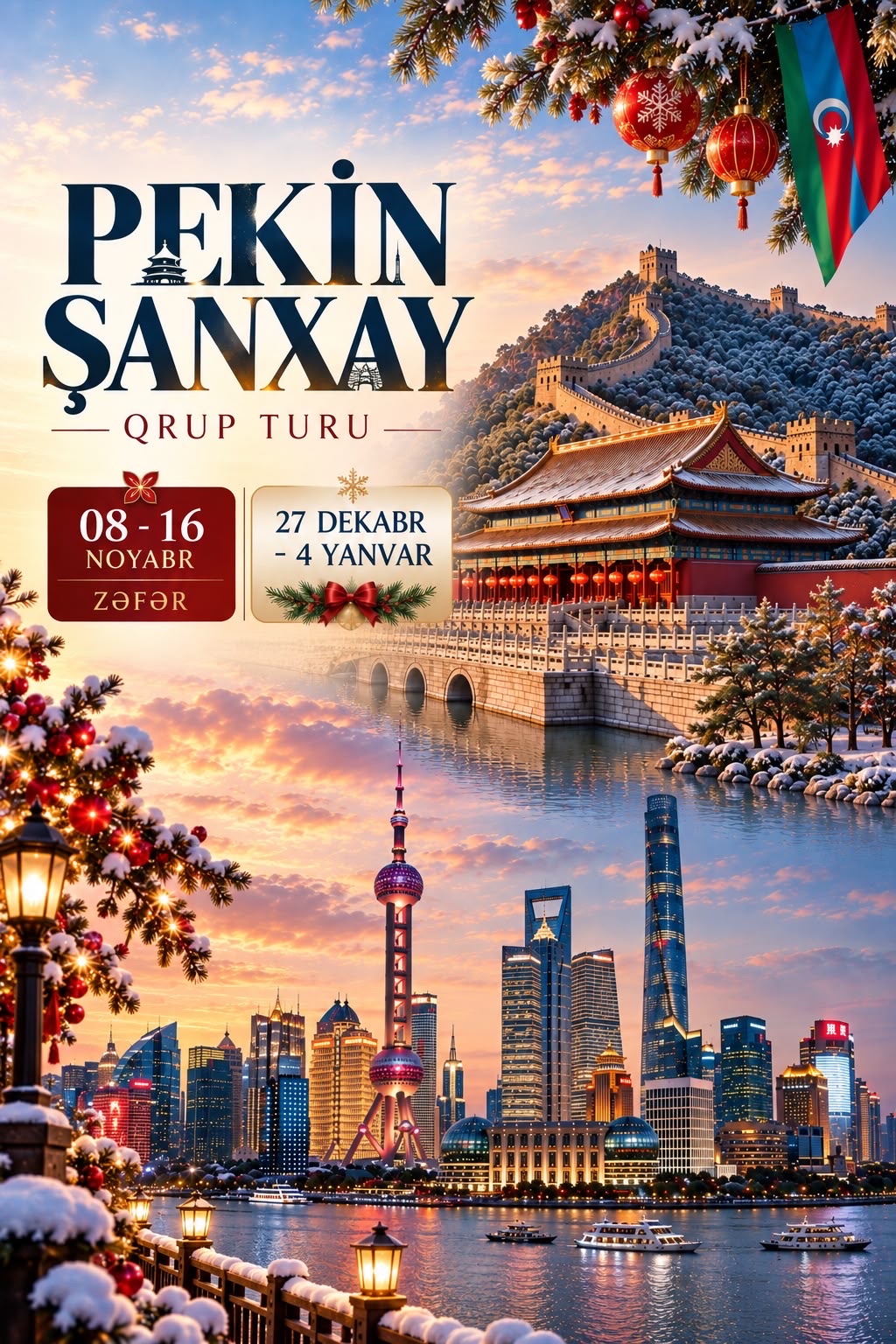 🏮 PEKİN və ŞANXAY QRUP TURU 🏮