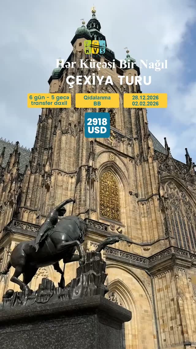 🇨🇿 ÇEXİYA — PRAQA TURU ✨